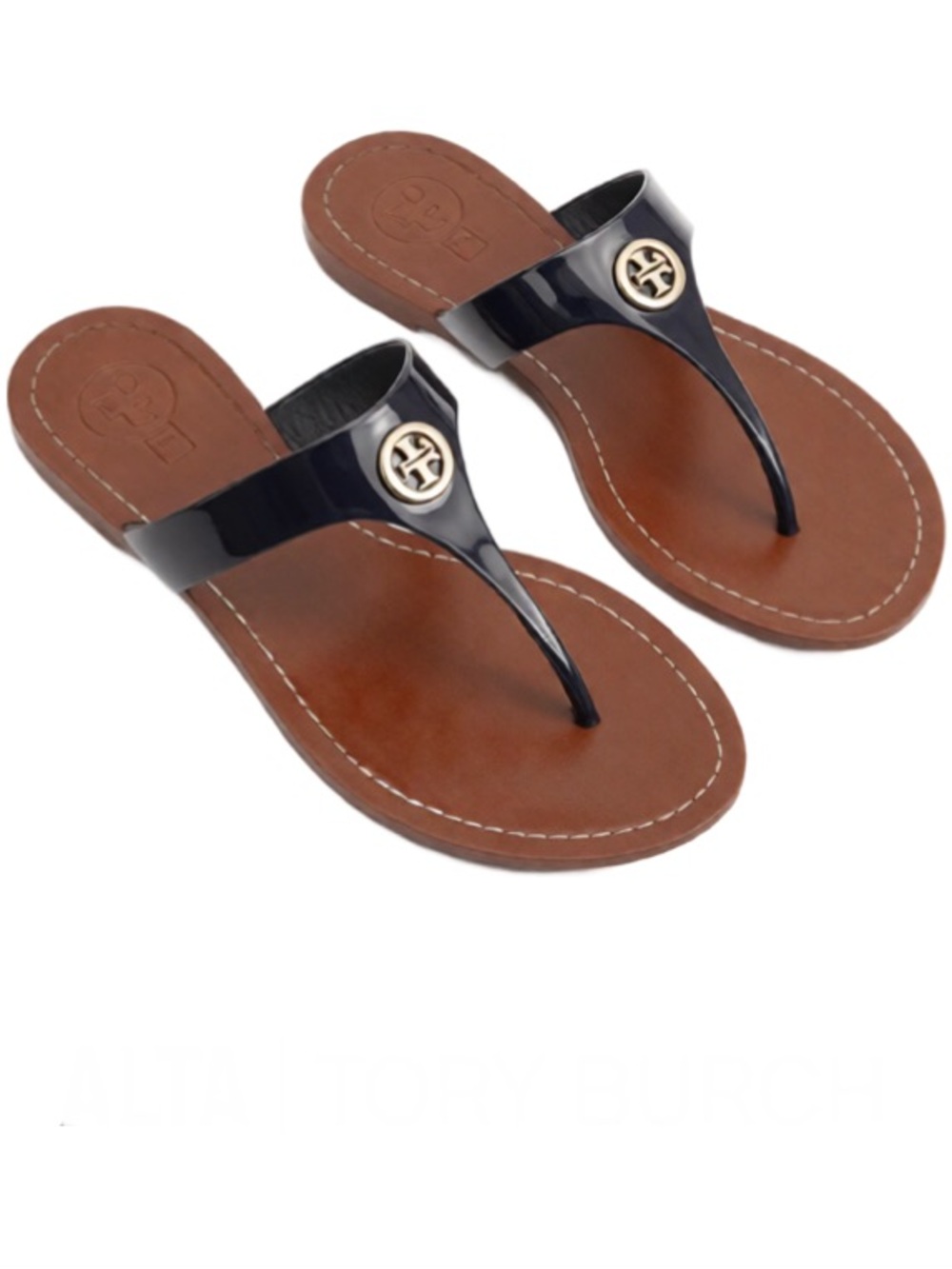 Tory Burch Cameron Sandals - Navy
